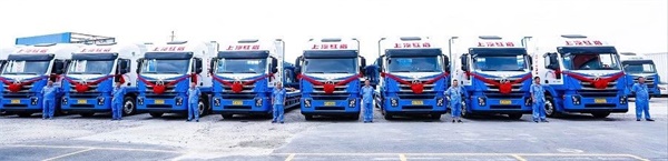 上汽紅巖中置軸平板列車(chē)搭載智能網(wǎng)聯(lián)系統(tǒng)