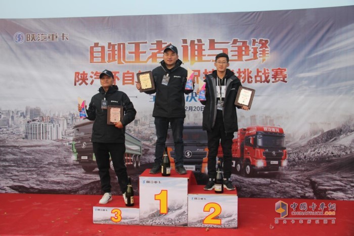 陜汽杯自卸車實況技巧挑戰賽總決賽冠、亞、季軍