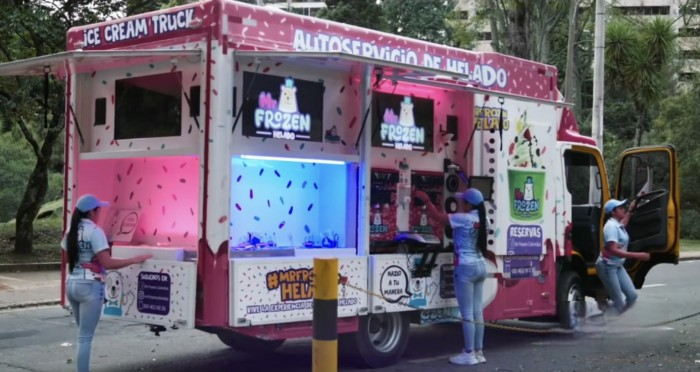 辭職創業經營流動冰淇淋車,江淮1卡國際帥鈴圓她“自由”夢