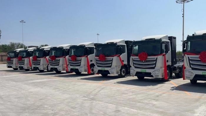 踐行雙碳 綠色升級！45臺歐曼智藍交付張宣科技 賦能鋼廠零碳運輸