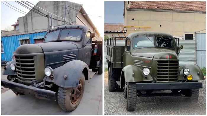 “老爺車天鷹”：修復老解放卡車 續寫解放情懷