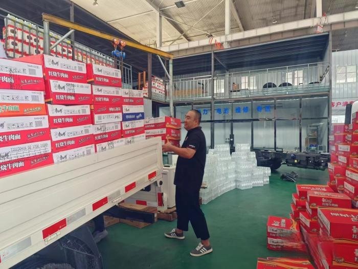 送物資進災區,福田奧鈴全面開啟救援行動