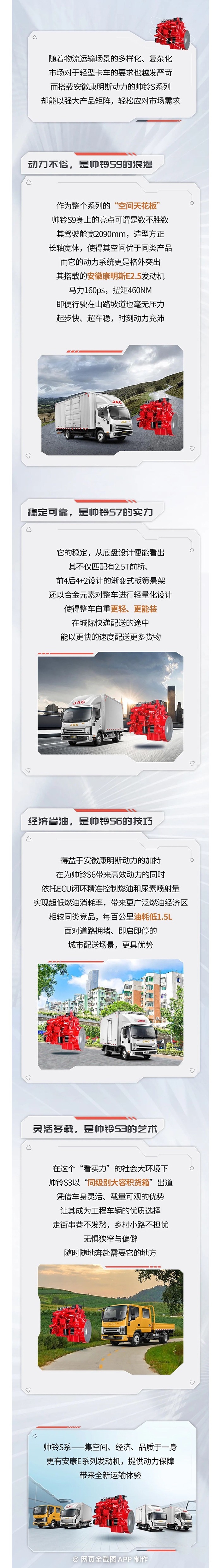 搭載安康動力的帥鈴S系,正逐漸成為輕卡市場的“遙遙領先”